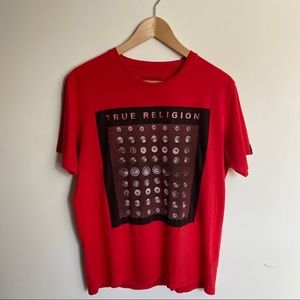 True Religion Buttons Graphic Tee